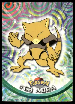 Pokemon Cards Abra #63 Topps Trading Cards Series 1 LP *1 - Image 1
