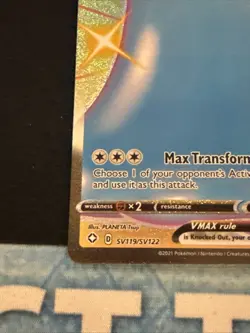 Pokemon Card Ditto VMAX SV119/SV122 Shining Fates Ultra Rare Full Art Near Mint - Image 2