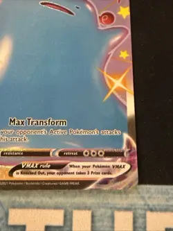 Pokemon Card Ditto VMAX SV119/SV122 Shining Fates Ultra Rare Full Art Near Mint - Image 3