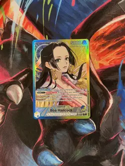 One Piece Boa Hancock OP14-041 Alt Art Leader Card - The Azure Sea's Seven NM - Image 1