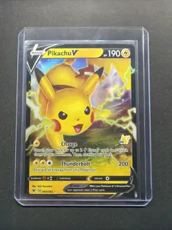 Pokemon TCG Pikachu v Ultra Rare Card Vivid Voltage 60 Stamp 043/185 - Image 1