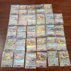 Pokemon Eevee Ex Evolutions Card lot Terastal Festival, Prismatic NM 29 Cards - Image 1