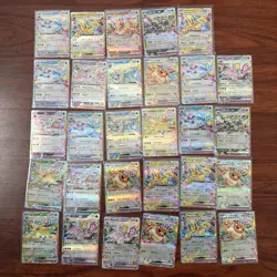 Pokemon Eevee Ex Evolutions Card lot Terastal Festival, Prismatic NM 29 Cards - Image 2
