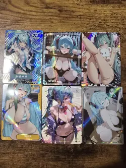 Goddess Story Hatsune Miku Waifu Card Lot - Image 1