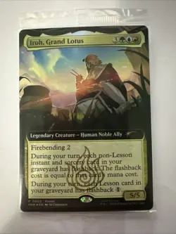 Sealed Iroh, Grand Lotus - Extended Art Foil Promo, BoxLunch Magic MTG Avatar - Image 1