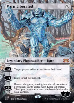 MTG Karn Liberated Borderless ** Double Masters ** English - Image 1