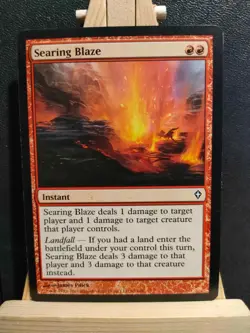 Searing Blaze - Worldwake - Common - NM to LP (See Pics) MTG - Image 1