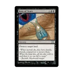 WOTC MtG 10th Ed Rain of Tears (U) (Foil) NM - Image 1