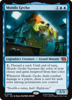 [1x] Mondo Gecko Near Mint, English UB: Teenage Mutant Ninja Turtles MTG Magic - Image 1