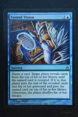 Magic The Gathering MTG TUNNEL VISION FOIL Ravnica: City of Guilds LP Played - Image 1