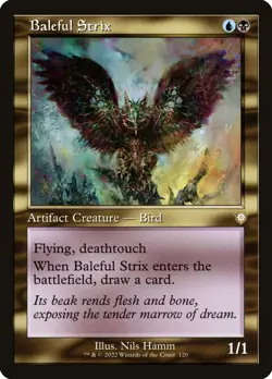 MTG Baleful Strix ** The Brothers' War Commander ** English - Image 1