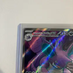 Team Rockets Nidoking EX 216/182 Destined Rivals Ultra Rare Full Art Pokemon NM - Image 4