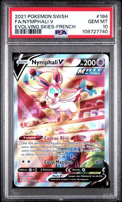 PSA 10 Nymphali V 184/203 - Pokemon EB7 : Evolution Celeste - Francais - Image 1