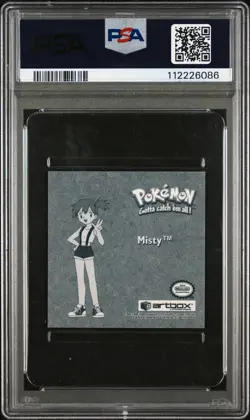Pokemon Artbox 1999 Sticker 1 PR36 Misty Bonus Prism Sticker | PSA 6 EX-MT Slab - Image 2