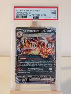 Pokemon TCG Charizard EX SVP196 Blackstar Promo Card Special Collection - PSA 9 - Image 1