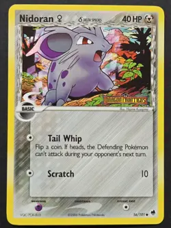 Pokemon TCG: Dragon Frontiers - Nidoran F (Delta Species) 56/101 Reverse Holo MP - Image 1