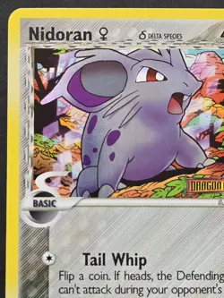 Pokemon TCG: Dragon Frontiers - Nidoran F (Delta Species) 56/101 Reverse Holo MP - Image 2