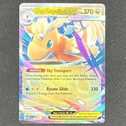 Pokemon TCG Mega Dragonite EX Full Art Dragon 370 HP 152/217 Holo English - Image 1