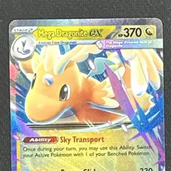 Pokemon TCG Mega Dragonite EX Full Art Dragon 370 HP 152/217 Holo English - Image 5