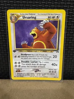 2001 Pokemon Neo Discovery - 1st Edition - Ursaring 34/75 - Ungraded - Image 1