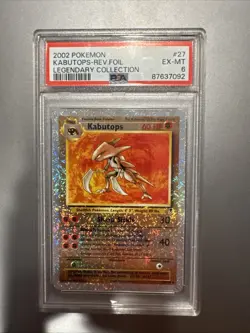 2002 Pokemon KABUTOPS REVERSE FOIL 27/110 Legendary Collection PSA 6! - Image 1