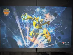 Official Pokemon playmat featuring Zeraora from Pokemon Regional events - Image 1