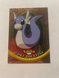 1999 Topps Pokemon TV Animation Edition #147 Dratini Foil - Image 1