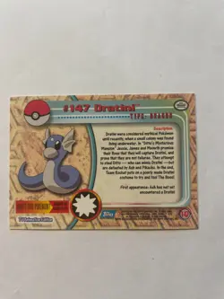 1999 Topps Pokemon TV Animation Edition #147 Dratini Foil - Image 2