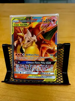 Pokemon TCG Charizard & Braixen GX Holo Ultra Rare Cosmic Eclipse 22/236 - Image 1