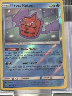 Pokemon TCG Frost Rotom 41/156 Ultra Prism Reverse Holo Rare - Image 3