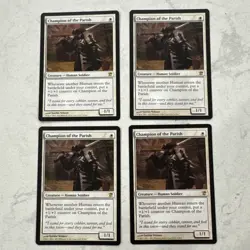 Magic the Gathering MTG Champion Of The Parish Play Set Of 4 Cards - Image 1