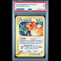 PSA 1 PR 2002 Expedition Dragonite Holo Foil 9/165 WOTC E-Reader Series Pokemon - Image 1