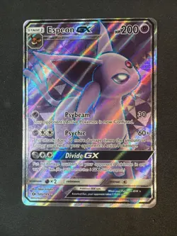 Espeon GX (Full Art) 140/149 SM Base Set Holo Sun & Moon Pokemon - Image 1