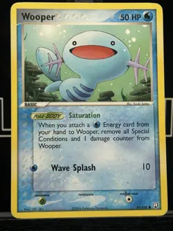 Pokemon Wooper 81/109 TRR EX Team Rocket Returns Regular - Image 3