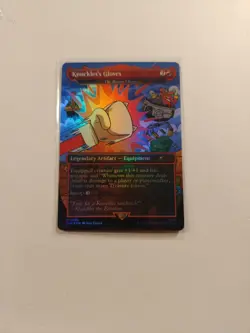 Knuckles's gloves FOIL Secret Lair x Sonic - NM Magic MTG, In Hand! Ships Now! - Image 1