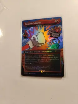 Knuckles's gloves FOIL Secret Lair x Sonic - NM Magic MTG, In Hand! Ships Now! - Image 3