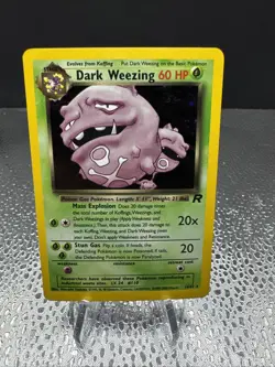 Pokemon TCG Dark Weezing 14/82 Team Rocket Holo Rare - Unlimited - WOTC Vintage - Image 1
