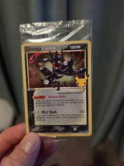 SEALED Pokemon Greninja Gold Star Holo Promo Black Star SWSH144 Celebrations - Image 1