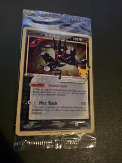 SEALED Pokemon Greninja Gold Star Holo Promo Black Star SWSH144 Celebrations - Image 2
