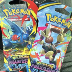 (2x Packs) Pokemon Mega Evolution Phantasmal Flames Booster Pack English - Image 1