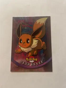 1999 Topps Pokemon TV Animation Edition #133 Eevee Foil - Image 1