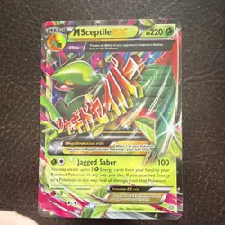 Pokemon M Sceptile EX Full Art Ultra Rare Mega Holo 8/98 XY 2015 220 HP English - Image 1