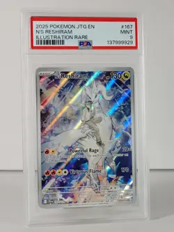N's Reshiram - Journey Together - POKEMON 167/159 - Illustration Rare PSA 9 - Image 2