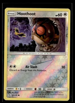 2019 Sun & Moon - Unified Minds Hoothoot Basic/Common #165 - Image 1