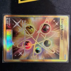 Pokemon Sun & Moon Forbidden Light Secret Rare Gold Energy Recycler 143/131 NM - Image 1