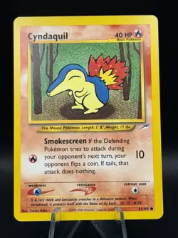 Pokemon TCG Neo Destiny Cyndaquil 61/106 Common Regular - Image 1
