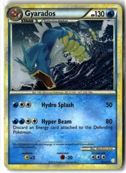 Gyarados ⭐ 4/123 Holo Rare HeartGold & SoulSilver 2010 Pokemon LP/MP - Image 1