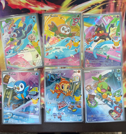 Pokemon 1st Partner Illustrations Turtwig #40 Chimchar #41 Piplup #42 - Image 1