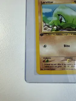 Larvitar 1st Edition 57/75 Neo Discovery WOTC Vintage Pokemon - Image 3