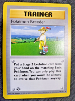 1999 Pokemon Base 1st Edition #76 Pokemon Breeder Pokemon Gaming - Image 1